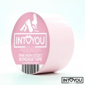 Розовый скотч для фиксации Non-Sticky Bondage Tape - 15 м. - Intoyou - купить с доставкой в Екатеринбурге