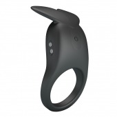 Черное перезаряжаемое виброкольцо Carlton - Baile - в Екатеринбурге купить с доставкой