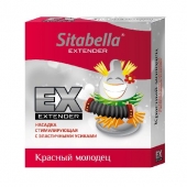 Стимулирующая насадка Sitabella Extender  Красный молодец - Sitabella - купить с доставкой в Екатеринбурге