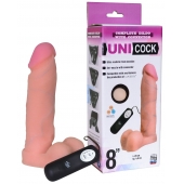 Фаллическая насадка Харнесс UNICOCK 8  с вибрацией - 20 см. - LOVETOY (А-Полимер) - купить с доставкой в Екатеринбурге