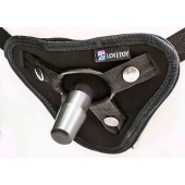 Страпон с 2 насадками и вибрацией UniStrap - 20 и 18 см. - LOVETOY (А-Полимер) - купить с доставкой в Екатеринбурге