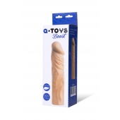 Насадка с ярко выраженной головкой и рельефным стволом - 19 см. - A-toys - в Екатеринбурге купить с доставкой