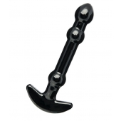 Элегантный чёрный анальный стимулятор с шариками на стволе - 15,5 см. - Sexus в Екатеринбурге Элегантный чёрный анальный стимулятор с шариками на стволе - 15,5 см. - Sexus