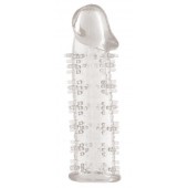 Гелевая прозрачная насадка с шипами - 12 см. - Toyfa Basic - в Екатеринбурге купить с доставкой