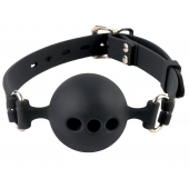 Силиконовый кляп-шар с отверстиями для дыхания Silicone Breathable Ball Gag Small - Pipedream - купить с доставкой в Екатеринбурге