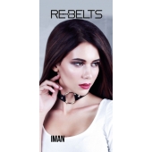 Чёрный чокер-кляп Iman Black - Rebelts - купить с доставкой в Екатеринбурге