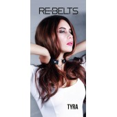 Чёрный кожаный чокер-кляп Tyra Black - Rebelts - купить с доставкой в Екатеринбурге