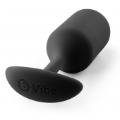 Чёрная пробка для ношения B-vibe Snug Plug 3 - 12,7 см. - b-Vibe