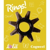 Чёрное эрекционное кольцо Rings Cogweel - Lola Games - в Екатеринбурге купить с доставкой