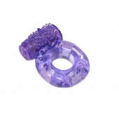 Фиолетовое эрекционное кольцо с вибрацией Rings Axle-pin - Lola Games - в Екатеринбурге купить с доставкой