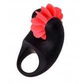 Чёрно-красное эрекционное виброкольцо Erotist - Erotist Adult Toys - в Екатеринбурге купить с доставкой