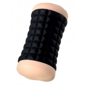 Двухсторонний мастурбатор JOS JANICE в черном цилиндре - JOS - в Екатеринбурге купить с доставкой