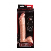 Телесный фаллоимитатор на присоске REALSTUFF DUO DENSITY DONG 9INCH - 22,9 см. - Dream Toys