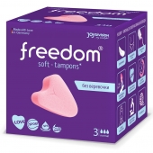 Женские гигиенические тампоны без веревочки FREEDOM normal - 3 шт. - Freedom - купить с доставкой в Екатеринбурге