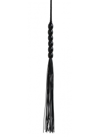 Черная силиконовая мини-плеть - 22 см. - Джага-Джага - купить с доставкой в Екатеринбурге