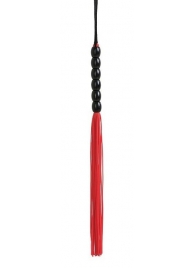 Красно-черная силиконовая мини-плеть - 22 см. - Джага-Джага - купить с доставкой в Екатеринбурге