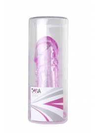 Розовая гелевая насадка с отростком для клиторальной стимуляции - 13 см. - Toyfa Basic - #SOTBIT_REGIONS_UF_V_REGION_NAME# купить с доставкой