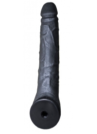 Чёрная фаллическая насадка BLACK BENT 3 - 18 см. - LOVETOY (А-Полимер) - купить с доставкой в Екатеринбурге