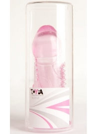 Розовая гелевая насадка с шипами и коготком - Toyfa Basic - #SOTBIT_REGIONS_UF_V_REGION_NAME# купить с доставкой