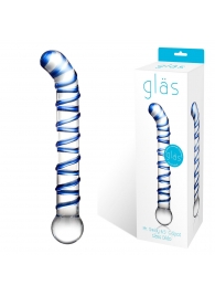 Изогнутый стеклянный фаллос G-Spot Glass Dildo - 17 см. - Glas
