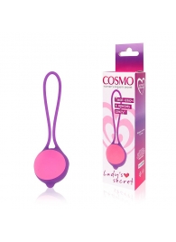 Фиолетово-розовый вагинальный шарик Cosmo - Cosmo