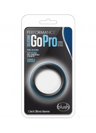 Черно-синее эрекционное кольцо Silicone Go Pro Cock Ring - Blush Novelties - в Екатеринбурге купить с доставкой