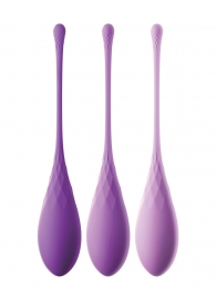 Набор из 3 фиолетовых шариков Кегеля Train-Her Set - Pipedream