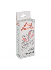 Пудра для игрушек Love Protection с ароматом клубники со сливками - 15 гр. - Lola Games - купить с доставкой в Екатеринбурге
