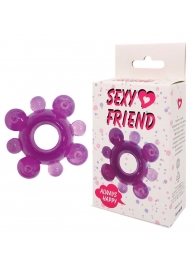 Фиолетовое эрекционное кольцо Sexy Friend - Bior toys - в Екатеринбурге купить с доставкой