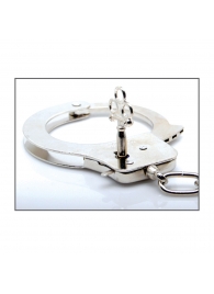 Металлические наручники Metal Handcuffs с ключиками - Pipedream - купить с доставкой в Екатеринбурге