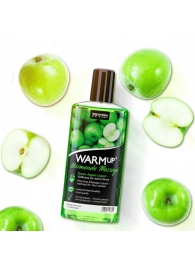 Массажное масло WARMup Green Apple с ароматом яблока - 150 мл. - Joy Division - купить с доставкой в Екатеринбурге