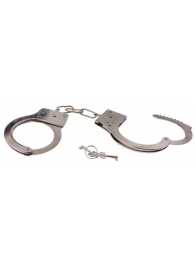 Серебристые металлические наручники с ключиками - Сима-Ленд - купить с доставкой в Екатеринбурге
