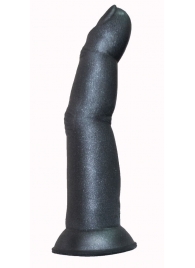 Черный анальный стимулятор в виде пальца на присоске - 15 см. - LOVETOY (А-Полимер)