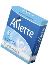 Презервативы Arlette Longer с продлевающим эффектом - 3 шт. - Arlette - купить с доставкой в Екатеринбурге