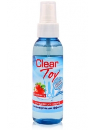 Очищающий спрей для игрушек CLEAR TOY Strawberry - 100 мл. - Биоритм - купить с доставкой в Екатеринбурге