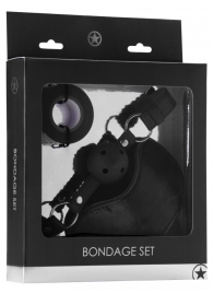 Оригинальный набор Bondage Set: маска, кляп-шарик и скотч - Shots Media BV - купить с доставкой в Екатеринбурге