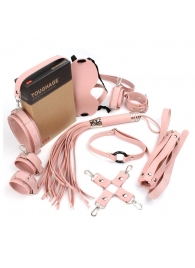 Розовый набор БДСМ-девайсов Bandage Kits - Vandersex - купить с доставкой в Екатеринбурге