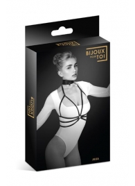 Черная упряжь на грудь Julia - Bijoux Pour Toi - купить с доставкой в Екатеринбурге