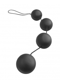 Анальная цепочка из 4 шариков Deluxe Vibro Balls - Pipedream