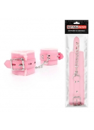 Розовые мягкие наручники на регулируемых ремешках - Секс-кукла с вибрирующей вагиной и анусом Jamie Lynn CyberSkin Vibrating Doll with Pussy   Ass - купить с доставкой в Екатеринбурге