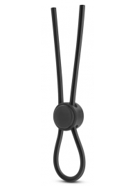 Черное силиконовое лассо на пенис SILICONE LOOP COCK RING - Blush Novelties - в Екатеринбурге купить с доставкой