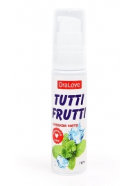 Гель-смазка Tutti-frutti со вкусом сладкой мяты - 30 гр. - Биоритм - купить с доставкой в Екатеринбурге