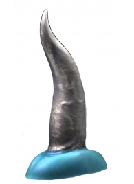 Черно-голубой фаллоимитатор  Дельфин small  - 25 см. - Erasexa - купить с доставкой в Екатеринбурге