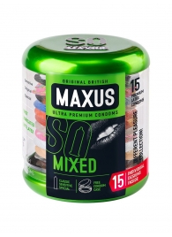 Презервативы в металлическом кейсе MAXUS Mixed - 15 шт. - Maxus - купить с доставкой в Екатеринбурге