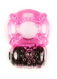 Розовое эрекционное кольцо c вибропулей - Brazzers - в Екатеринбурге купить с доставкой