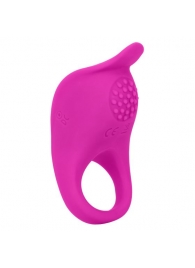 Ярко-розовое эрекционное виброкольцо Silicone Rechargeable Teasing Enhancer - California Exotic Novelties - в Екатеринбурге купить с доставкой