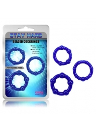 Набор синих стимулирующих колец Stay Hard - Chisa - #SOTBIT_REGIONS_UF_V_REGION_NAME# купить с доставкой