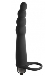 Черная вибронасадка для двойного проникновения Bramble - 16,5 см. - Lola Games - купить с доставкой в Екатеринбурге