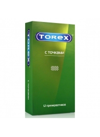 Текстурированные презервативы Torex  С точками  - 12 шт. - Torex - купить с доставкой в Екатеринбурге