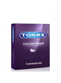 Презервативы Torex  Ультратонкие  - 3 шт. - Torex - купить с доставкой в Екатеринбурге